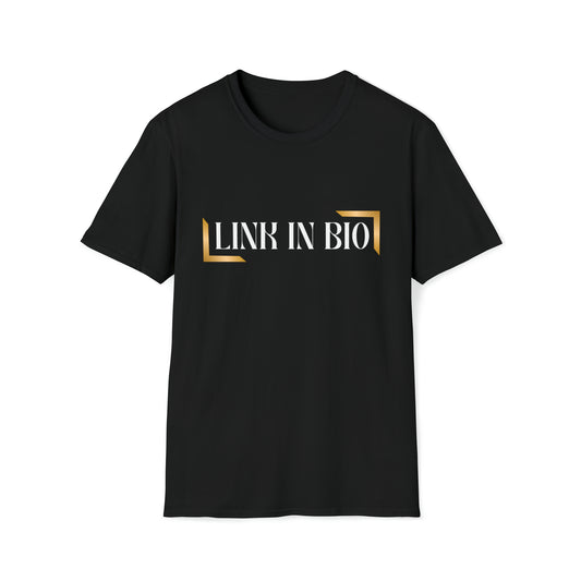 Link in Bio Unisex Softstyle T-Shirt Printify